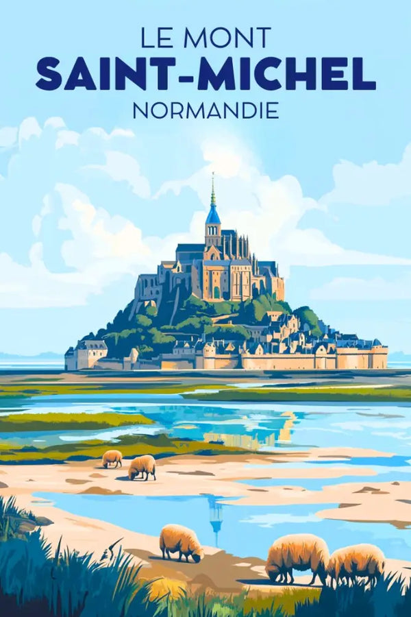 Affiche Mont Saint Michel en Normandie