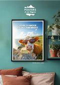 Affiche Normandie - Vivre d’amour et de camembert