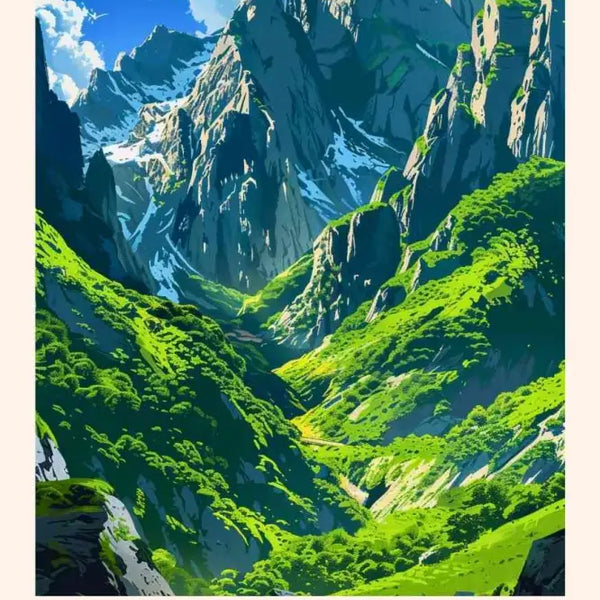 Affiche Pyrénées - Déco Retro
