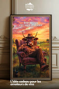 Affiche Vin - Boire un canon c’est sauver un vigneron