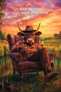 Affiche Vin - Boire un canon c’est sauver un vigneron