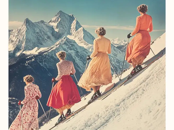 Affiche Vintage - Poster de Ski Retro