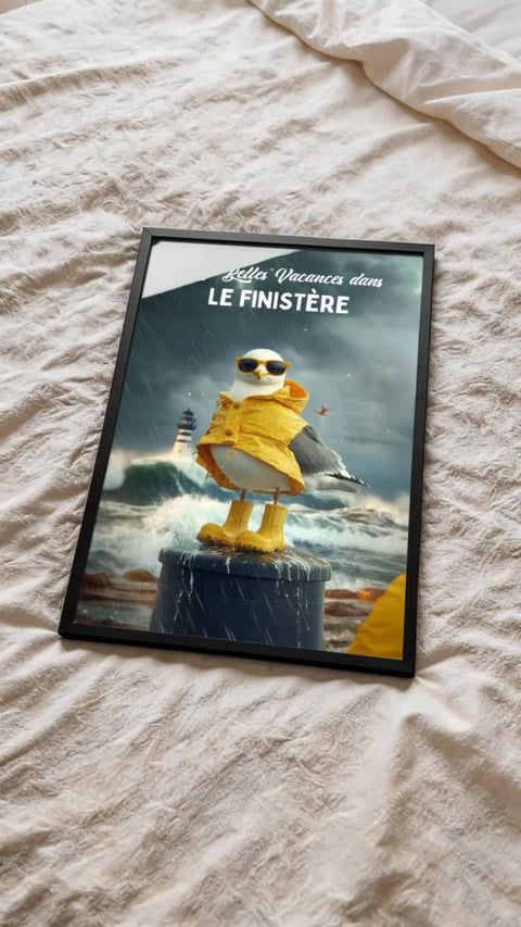 Affiche Finistère - Drôles vacances rigolotes