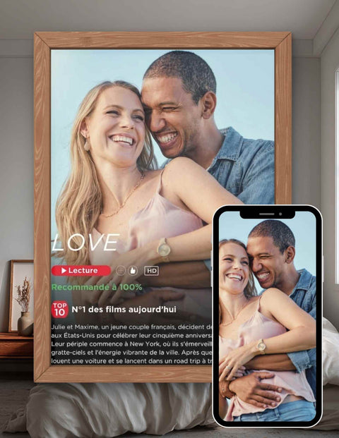 Affiche Flim Netflix personnalisable