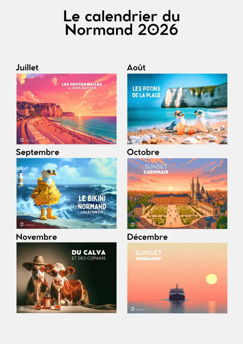 Le calendrier du normand 2026