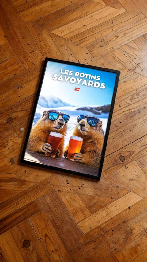 Affiche Les Potins Savoie - Poster drôle