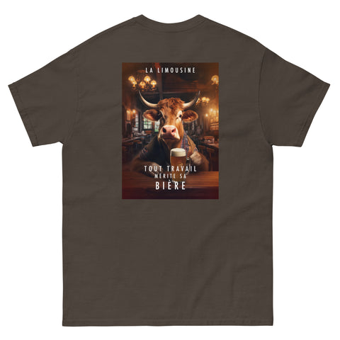 Limousine - Tout travail mérite sa bière - Tshirt mixte