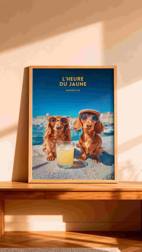 Affiche de Marseille - l'abus de jaune