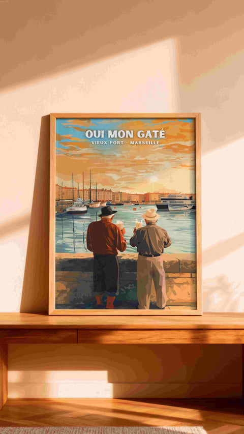 Affiche de Marseille - Oui Ma Gatée